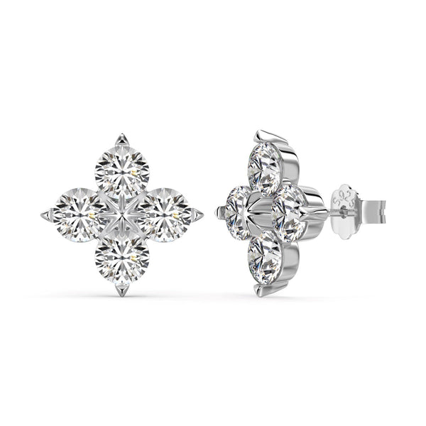 <MAGIC>Four-Leaf Clover Eight-Pointed Star Earrings